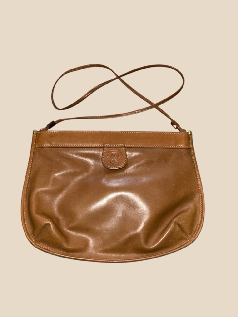 Vintage Ghurka The Escort Marley Hodgson #40 British Tan Leather Bag Luxury